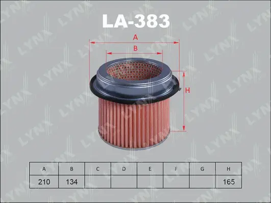 LA-383 LYNXAUTO Воздушный фильтр (фото 1)