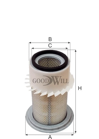 AG 1047 GOODWILL Воздушный фильтр (фото 2)