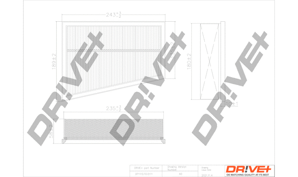 DP1110.10.0111 Dr!ve+ Воздушный фильтр (фото 1)