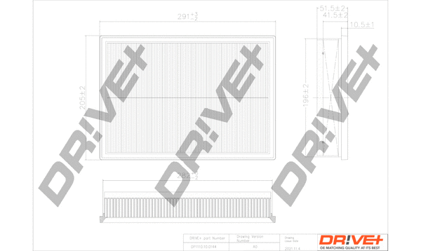 DP1110.10.0144 Dr!ve+ Воздушный фильтр (фото 1)