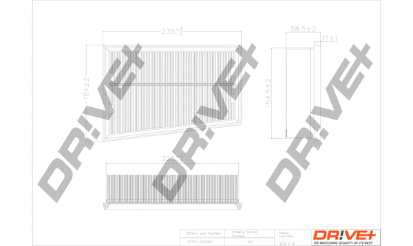 DP1110.10.0163 Dr!ve+ Воздушный фильтр (фото 1)