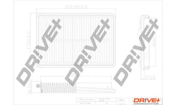 DP1110.10.0200 Dr!ve+ Воздушный фильтр (фото 1)