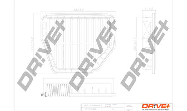 DP1110.10.0202 Dr!ve+ Воздушный фильтр (фото 1)