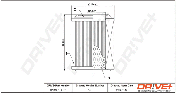 DP1110.10.0286 Dr!ve+ Воздушный фильтр (фото 1)