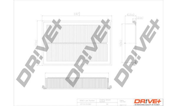 DP1110.10.0365 Dr!ve+ Воздушный фильтр (фото 1)