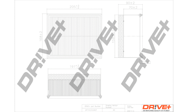 DP1110.10.0407 Dr!ve+ Воздушный фильтр (фото 1)