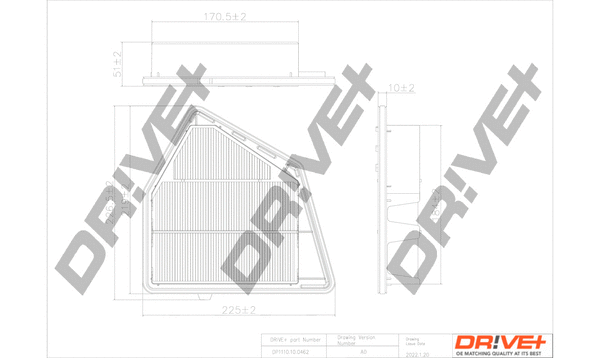 DP1110.10.0462 Dr!ve+ Воздушный фильтр (фото 1)