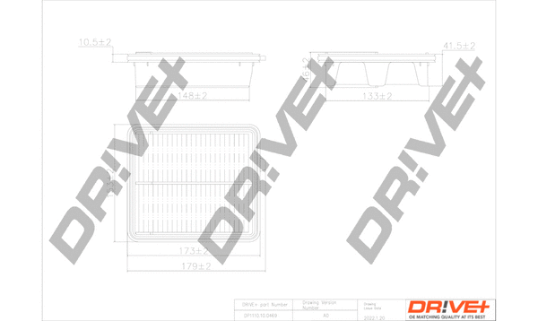 DP1110.10.0469 Dr!ve+ Воздушный фильтр (фото 1)