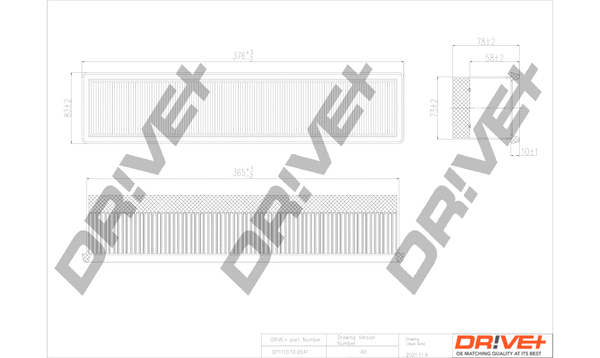 DP1110.10.0541 Dr!ve+ Воздушный фильтр (фото 1)