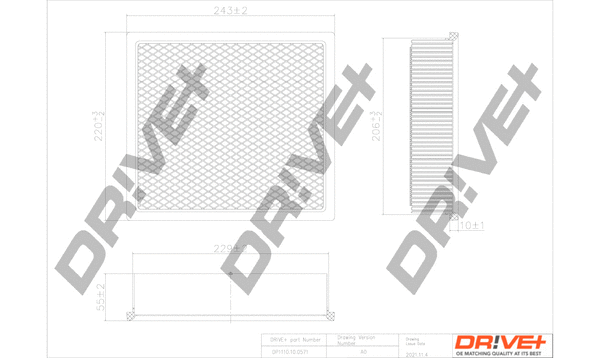 DP1110.10.0571 Dr!ve+ Воздушный фильтр (фото 1)