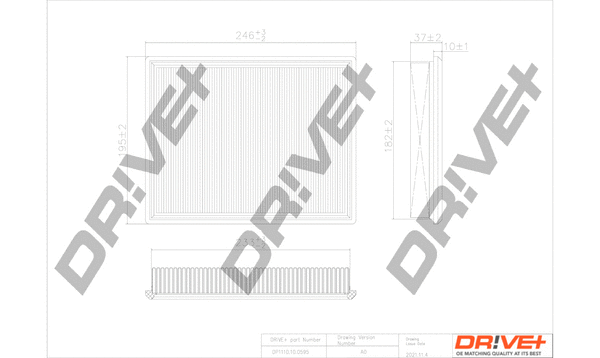 DP1110.10.0595 Dr!ve+ Воздушный фильтр (фото 1)