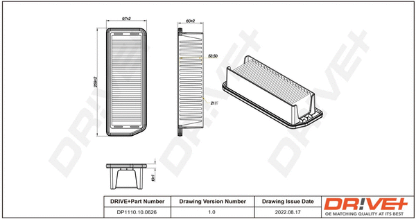 DP1110.10.0626 Dr!ve+ Воздушный фильтр (фото 1)