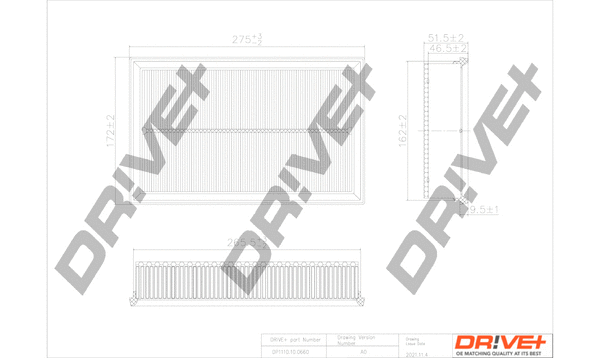 DP1110.10.0660 Dr!ve+ Воздушный фильтр (фото 1)