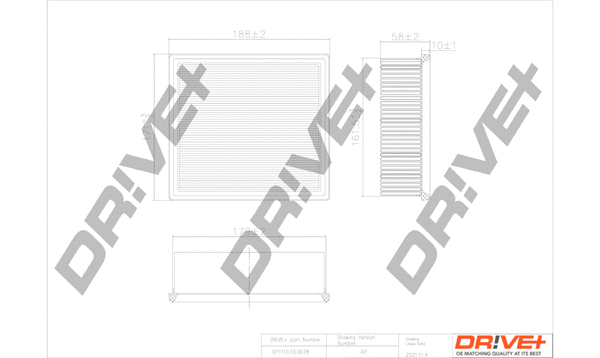 DP1110.10.0678 Dr!ve+ Воздушный фильтр (фото 1)