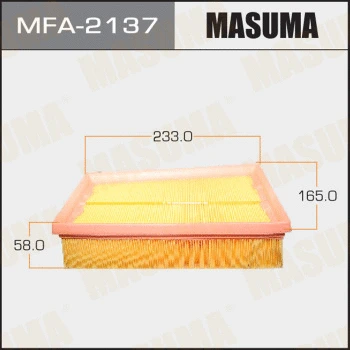 MFA-2137 MASUMA Воздушный фильтр (фото 1)