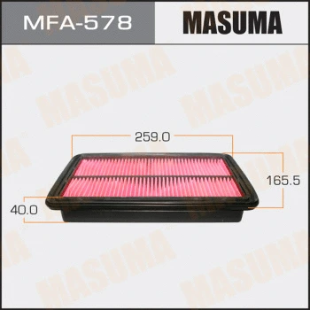 MFA-578 MASUMA Воздушный фильтр (фото 1)