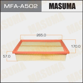 MFA-A502 MASUMA Воздушный фильтр (фото 1)