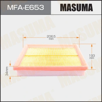 MFA-E653 MASUMA Воздушный фильтр (фото 1)