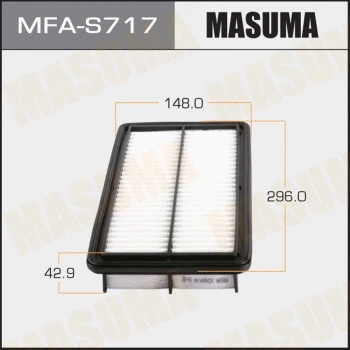 MFA-S717 MASUMA Воздушный фильтр (фото 1)