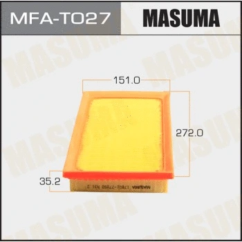 MFA-T027 MASUMA Воздушный фильтр (фото 1)