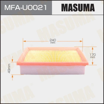 MFA-U0021 MASUMA Воздушный фильтр (фото 1)