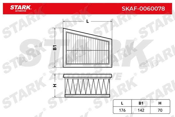SKAF-0060078 Stark Воздушный фильтр (фото 3)