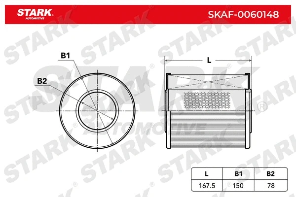 SKAF-0060148 Stark Воздушный фильтр (фото 3)