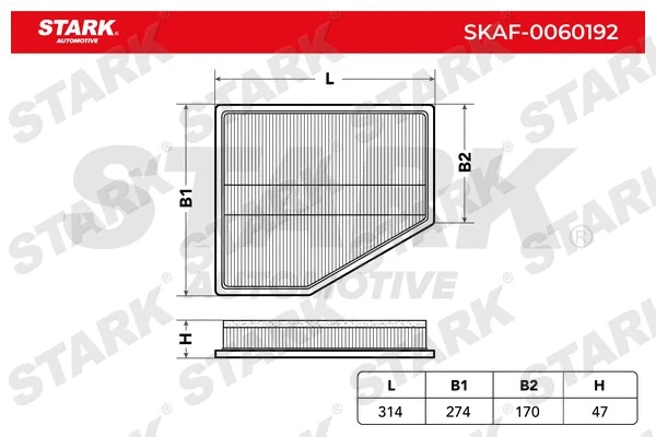 SKAF-0060192 Stark Воздушный фильтр (фото 2)