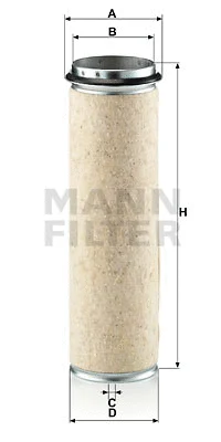 CF 1200 MANN Фильтр добавочного воздуха (фото 1)