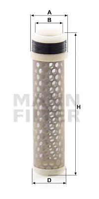 CF 500/1 MANN Фильтр добавочного воздуха (фото 1)