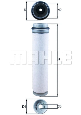 LXS 40/1 KNECHT/MAHLE Фильтр добавочного воздуха (фото 1)