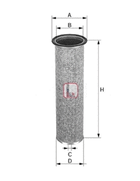 S 7572 A SOFIMA Фильтр добавочного воздуха (фото 1)