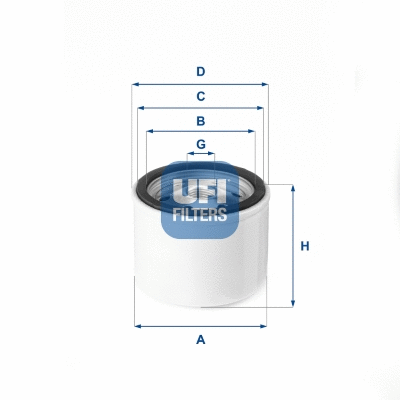 27.VGT.00 UFI Воздушный фильтр, турбокомпрессор (фото 1)