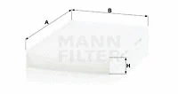 CU 2940 MANN Фильтр, воздух во внутренном пространстве (фото 2)