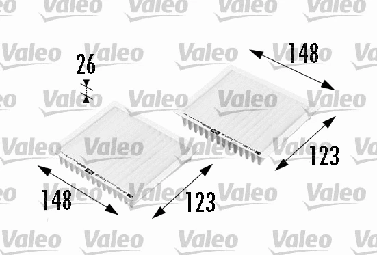 698469 VALEO Фильтр, воздух во внутренном пространстве (фото 1)