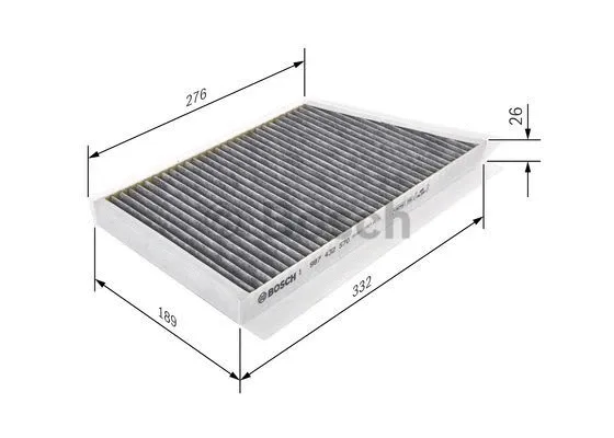 1 987 432 570 BOSCH Фильтр, воздух во внутренном пространстве (фото 1)