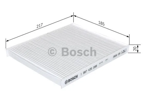 1 987 435 088 BOSCH Фильтр, воздух во внутренном пространстве (фото 3)