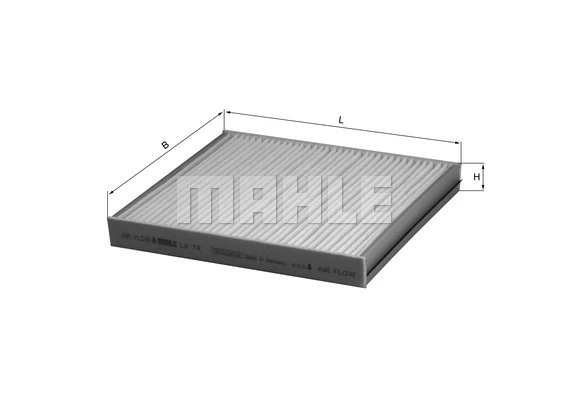 LA 74 KNECHT/MAHLE Фильтр, воздух во внутренном пространстве (фото 1)