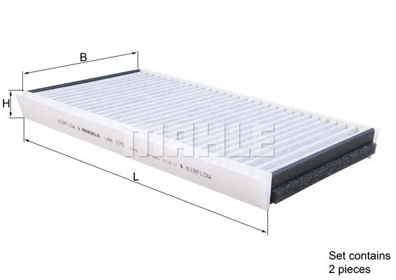 LAK 173/S KNECHT/MAHLE Фильтр, воздух во внутренном пространстве (фото 1)