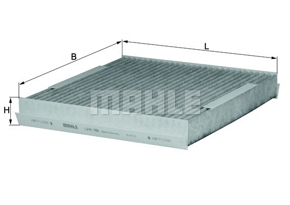 LAK 189 KNECHT/MAHLE Фильтр, воздух во внутренном пространстве (фото 1)