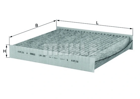 LAK 220 KNECHT/MAHLE Фильтр, воздух во внутренном пространстве (фото 1)