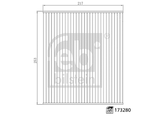 173280 FEBI Фильтр, воздух во внутренном пространстве (фото 1)