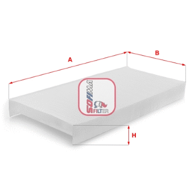 S3443C SOFIMA Фильтр, воздух во внутренном пространстве (фото 1)
