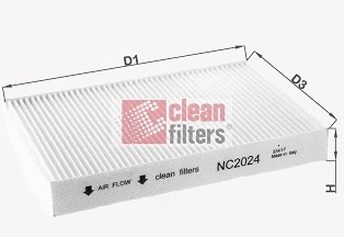 NC2024 CLEAN FILTERS Фильтр, воздух во внутренном пространстве (фото 1)