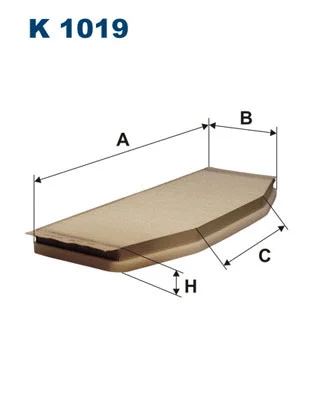 K1019 FILTRON Фильтр, воздух во внутренном пространстве (фото 1)