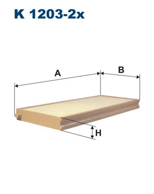 K1203-2x FILTRON Фильтр, воздух во внутренном пространстве (фото 1)