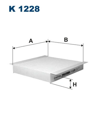 K1228 FILTRON Фильтр, воздух во внутренном пространстве (фото 1)