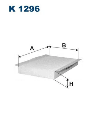 K1296 FILTRON Фильтр, воздух во внутренном пространстве (фото 1)
