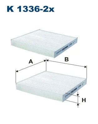K1336-2x FILTRON Фильтр, воздух во внутренном пространстве (фото 1)