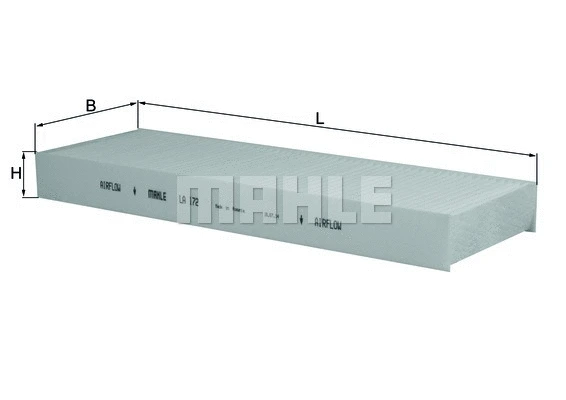 LA 172 KNECHT/MAHLE Фильтр, воздух во внутренном пространстве (фото 1)